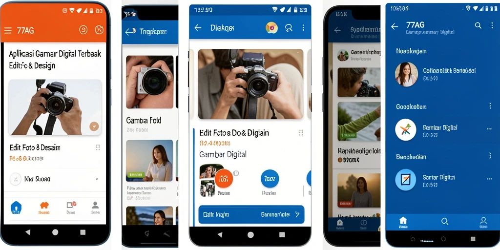 Tampilan antarmuka aplikasi 77AG yang user-friendly dan fungsional.