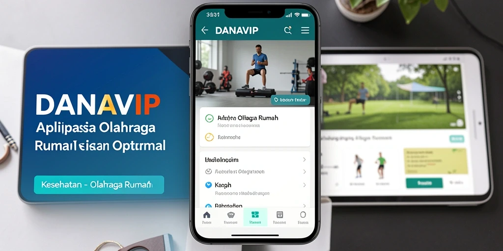 Antarmuka DANAVIP menampilkan program olahraga interaktif dan menarik.