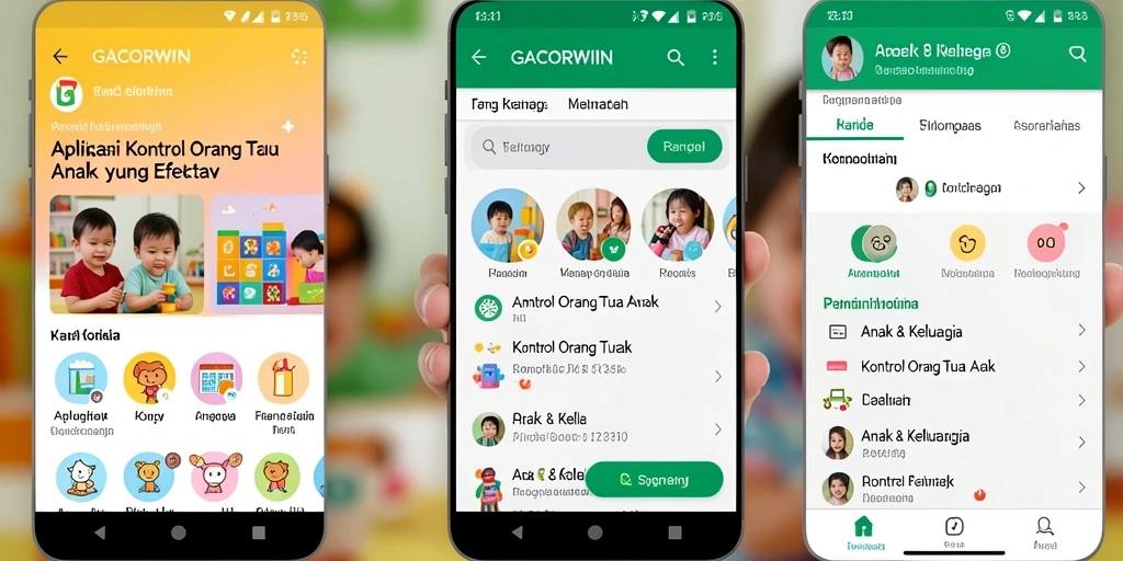 Antarmuka GACORWIN menampilkan kontrol yang user-friendly untuk orang tua.