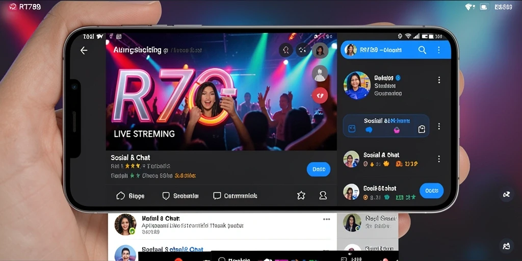Tampilan antarmuka RR789 yang menarik saat melakukan Live Streaming.
