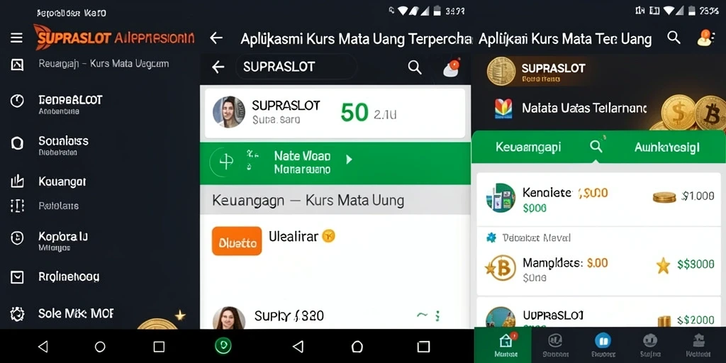 Tampilan antarmuka aplikasi SUPRASLOT yang modern dan informatif.