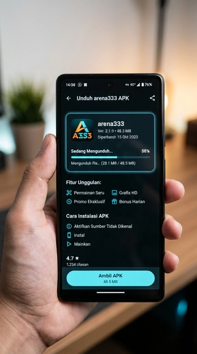 Panduan Unduh dan Instal APK arena333 untuk Android